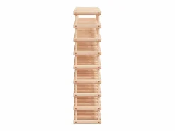 Botellero para 72 botellas madera maciza pino 90,5x23x90,5 cm ES167451 Marru00f3n