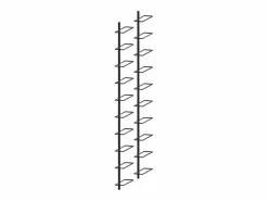 Botelleros de pared para 20 botellas 2 unidades metal ES404606^ Sale