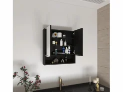 TuHome Mueble De Pared Para Baño|Botiquin Jaspe en Melamina, con espejos , 62.48 cm X 59.94 cm X 13.97 cm ,