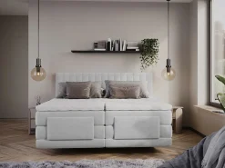 Boxspring completo - 2 x 80 x 200 cm - Terciopelo - - DONISI de^Palacio
