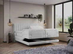 Boxspring completo - 2 x 80 x 200 cm - Terciopelo - - DONISI de^Palacio