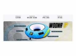 Boya remolcada Woona - 137 cm - Carga máx. 70 kg - 2 asas de neopreno - Nylon 420 D - Construcción PVC 26G - 1 plaza^COASTO Sale