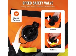 Boya Remolcada Inflable SucceBuy, para 1 a 2 Pasajeros, 154 kg, con Asientos y Espaldar^