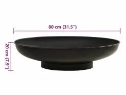 Brasero de acero 80 cm^vidaxl Clearance