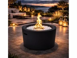 Brasero de bioetanol RODI redondo para uso interior y exterior, diámetro 47,5 cm Negro Online