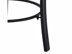 vidaxl Brasero de mosaico cerámica y blanco 68 cm Negro