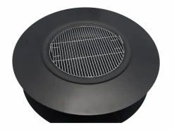 Brasero plancha grill con estante de leña, Ancho 120 x Prof. 120 x Alt. 40 cm, BARCENA^Vente-unique
