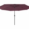 Garden Furniture Sombrilla|Brintir Sombrilla de jardín con luces LED rojo burdeos 400 cm
