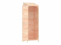Garden Furniture Bristol Cobertizo de jardín madera maciza de abeto 55x52x174,5 cm Color natural claro Clearance