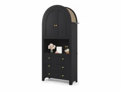 Buffet de cocina 70×35×180 cm - 2 puertas y 3 cajones - parte superior abovedada -^ModernLuxe Clearance