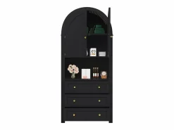 Buffet de cocina 70×35×180 cm - 2 puertas y 3 cajones - parte superior abovedada -^ModernLuxe Clearance