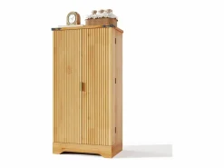 Buffet de cocina moderno 60,5x40x120cm - con luz detector LED - con 2 puertas y un portaespecias - Natural^ModernLuxe Online