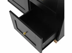 Buffet de cocina moderno 120x40x184cm - con toma de corriente y portacopas de vino - con 3 cajones y 5 puertas -^ModernLuxe Clearance