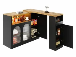 Buffet、Mueble de barra corrediza de MDF - Con LED y gamas varias -^ModernLuxe Hot