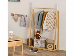 Atmosphera for Kids Burro De Ropa Tipi Infantil Organizador Melamina 79x126 cm Robe/Blanco Beige Discount
