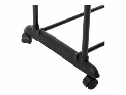 5five Burro perchero 2 barras extensibles con ruedas 110x80x43 cm Negro Outlet