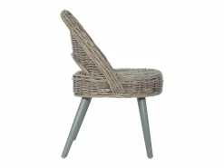 Clicnbuy Butaca de ratán kubu Gris Best