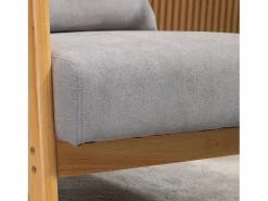 Homcom Butaca Nordic con reposabrazos + cojín 76x61x78 cm Gris Hot