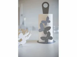 Butterfly - Portarrollos de papel de acero, para 3 rollos, diseño moderno, Fabricado en Italia^ Hot