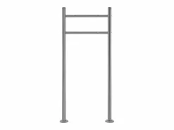ML-DESIGN Buzón correos acero antracita casillero depósito periódico con soporte plateado Gris antracita Discount