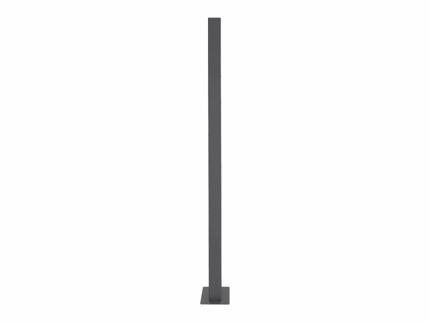 ML-DESIGN Buzón correos acero gris claro casillero depósito periódico soporte cartas 170cm Gris antracita Hot