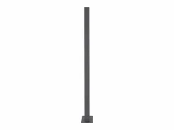 ECD Germany Buzón|Buzón correos de pie antracita/plata casillero periódicos cartas soporte 170cm