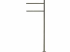 ML-DESIGN Buzón de correos con soporte con compartimento para periódicos antracita mate Gris antracita Outlet