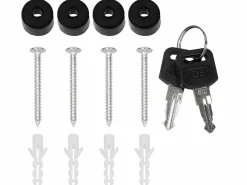 ECD Germany Buzón|Buzón de pared con 2 llaves incl. acero antracita