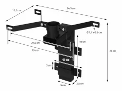 ML-DESIGN Buzón|Buzón de pared con diseño de estilo americano, buzón de correos de EE. UU.