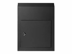 Buzón de Pared SucceBuy – Acero Robusto, 33x18x43 cm, Cerradura de Combinación, – Almacenamiento Seguro del Correo Negro Discount