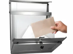 ECD Germany Buzón|Buzón montado en la pared con ranura para periódicos 3 ventanas