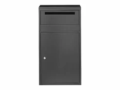 Buzón SucceBuy Buzón de Entrega para Exteriores con Cerradura, 91 cm de Ancho, para Almacenamiento de Paquetes Negro Clearance