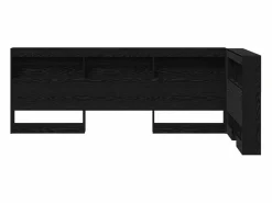 Clicnbuy Cabecero Y Puente De Cama|Cabecera de almacenamiento con estante Roble 100 cm