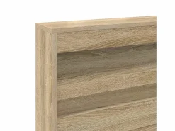 Clicnbuy Cabecera de almacenamiento con estante Roble Sonoma 90 cm Marru00f3n Hot