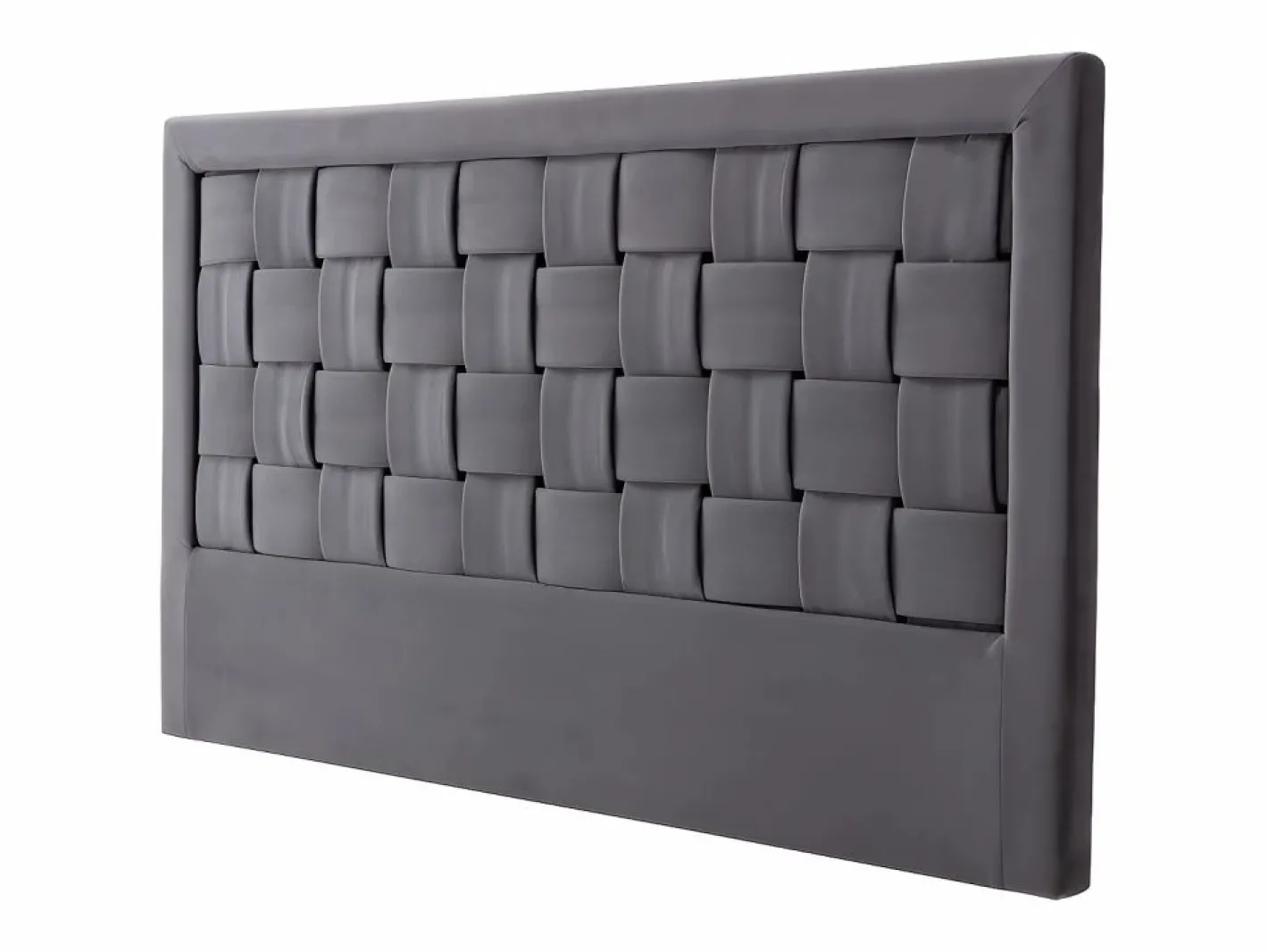 Vente-unique Cabecero Y Puente De Cama|Cabecero 140 cm Terciopelo oscuro. JENNA