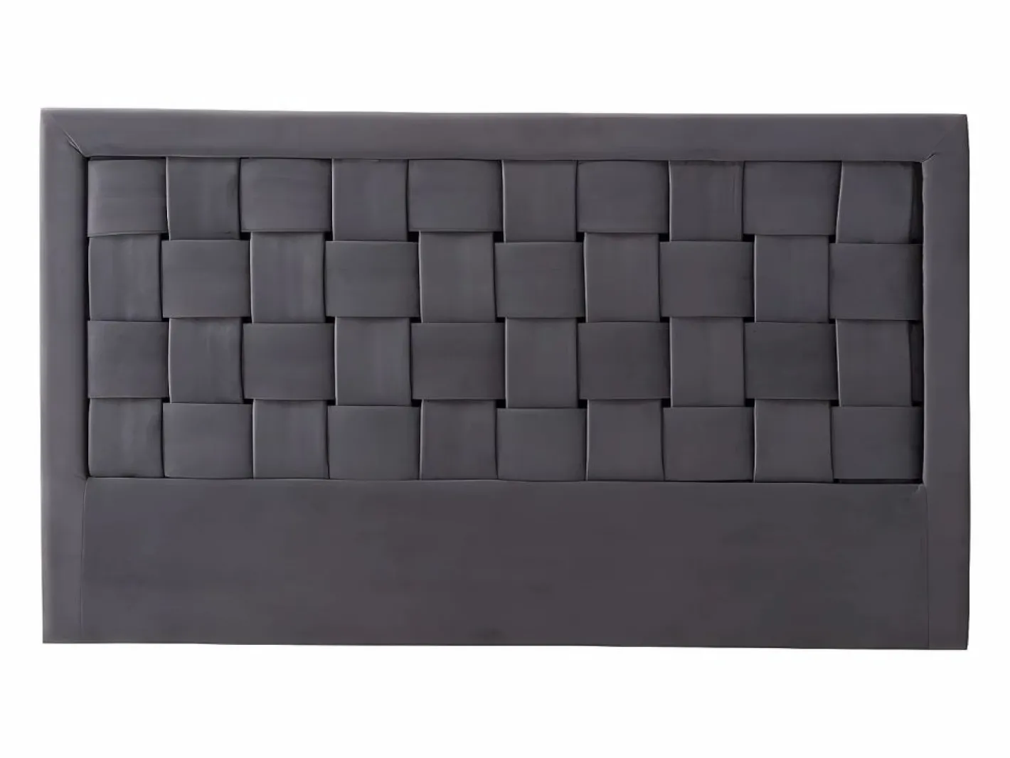 Vente-unique Cabecero Y Puente De Cama|Cabecero 140 cm Terciopelo oscuro. JENNA