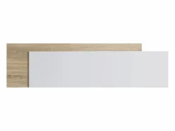 Cabecero Cama en Color Roble - Blanco (Largo 185 cm/Alto 50 cm/Grosor 3 cm) - Buyqualia Color natural claro / Blanco Hot