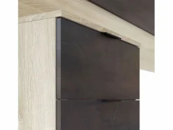 Cabecero Cama Matrimonio, Mesitas 2 Cajones Color Óxido Roble Canadian 150 cm Marru00f3n Sale