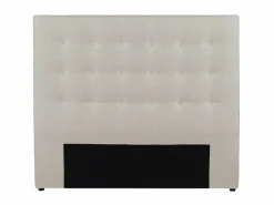 Vente-unique Cabecero capitoné FRANCESCO - 140 cm - Tela color Beige Clearance