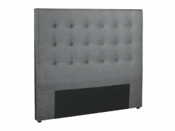 Vente-unique Cabecero Y Puente De Cama|Cabecero capitoné FRANCESCO - 140 cm - Tela color