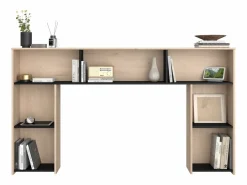Cabecero con compartimentos 140 cm - Color: natural y negro - KINSELIA^Vente-unique Sale