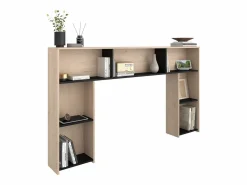 Cabecero con compartimentos 140 cm - Color: natural y negro - KINSELIA^Vente-unique Sale
