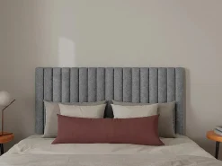 Vente-unique Cabecero Y Puente De Cama|Cabecero con costuras verticales 160 cm tela SARAH