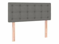 Cabecero con LED de tela oscuro 100x5x78/88 cm^Clicnbuy Sale