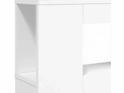 vidaxl Cabecero con LED madera de ingeniería 180x18,5x103,5 cm Blanco Hot