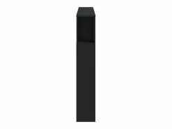 vidaxl Cabecero con LED madera de ingeniería 140x18,5x103,5 cm Negro Online