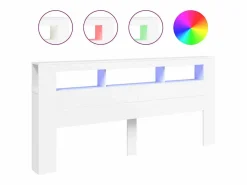 Cabecero con LED madera de ingeniería 220x18,5x103,5 cm^vidaxl Best