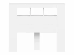 vidaxl Cabecero Y Puente De Cama|Cabecero con LED madera de ingeniería 120x18,5x103,5 cm