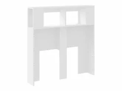 vidaxl Cabecero Y Puente De Cama|Cabecero con LED madera de ingeniería 100x18,5x103,5 cm