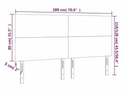 vidaxl Cabecero con luces LED cuero sintético 180x5x118/128 cm Blanco Online